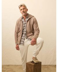 Faherty - High Standard Fleece Zip Hoodie - Lyst