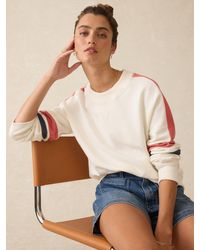 Faherty - High Standard Fleece Varsity Crew T-Shirt - Lyst