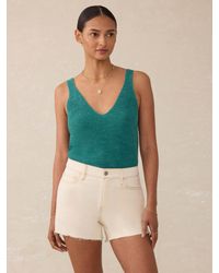 Faherty - Miramar Linen V-Neck Tank - Lyst