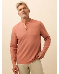 Faherty - Long-Sleeve Waffle Henley T-Shirt - Lyst