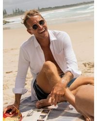 Faherty - Costa Piqué Shirt - Lyst