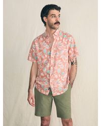 Faherty - Short-Sleeve Breeze Shirt - Lyst