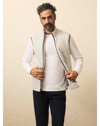 Faherty - Epic Quilted Fleece Shirt Jacket Vest - Lyst