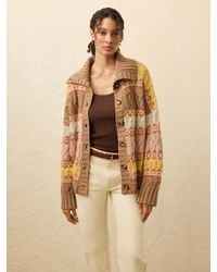Faherty - Highland Fairisle Cardigan - Lyst