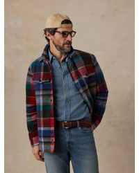 Faherty - Range Fleece Shirt Jacket Lined Cpo - Lyst
