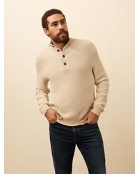 Faherty - Quarter Button Sweater - Lyst