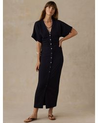 Faherty - Cotton Hemp Maxi Dress - Lyst