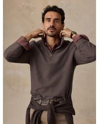 Faherty - Textured Knit Quarter Zip - Lyst