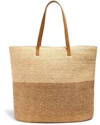 Faherty - Raffia Colorblock Tote - Lyst