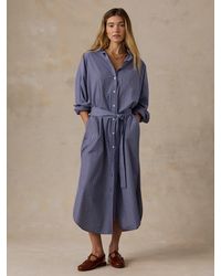 Faherty - Coastal Poplin Rio Shirtdress - Lyst