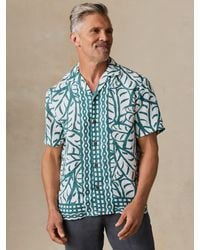 Faherty - Short-Sleeve Linen Camp Shirt - Lyst