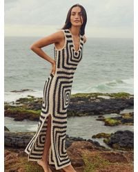 Faherty - Seacoast Crochet Column Dress - Lyst