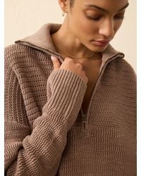 Faherty - Miramar Linen Quarter Zip - Lyst