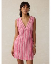 Faherty - Azure Linen Dress - Lyst