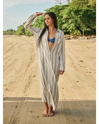 Faherty - Dune Cotton Gauze Isla Shirtdress - Lyst