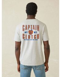 Faherty - Jalen Brunson Captain Clutch Sunwashed Pocket T-Shirt - Lyst