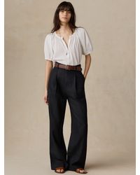 Faherty - Sun Strider Linen Pleated Pants - Lyst