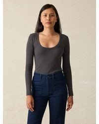 Faherty - Pacific Pointelle Scoop Neck - Lyst