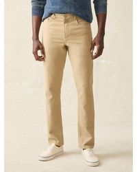 Faherty - Stretch Terry 5-Pocket Athletic Fit Pants - Lyst