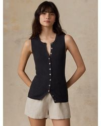 Faherty - Miramar Linen Cami Cardigan - Lyst