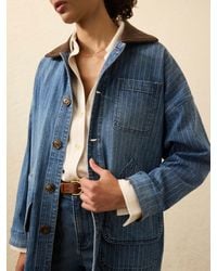 Faherty - Sunwashed Denim Barn Jacket - Lyst
