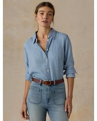 Faherty - Tried & True Chambray Shirt - Lyst
