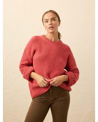 Faherty - Heirloom Cotton Relaxed Crew Sweater - Lyst