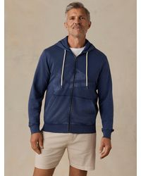 Faherty - X Quiksilver Fleece Zip Hoodie - Lyst