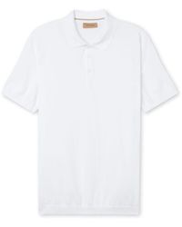 Falconeri - Short-sleeved Fresh Cotton Polo Shirt - Lyst