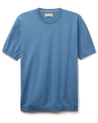 Falconeri - T-shirt girocollo maniche corte in cotone fresh - Lyst