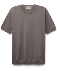 Falconeri - Fresh Cotton Short-sleeved Round-neck T-shirt - Lyst