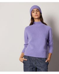 Falconeri - Maglia collo alto in cashmere ultrasoft tricot - Lyst