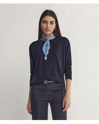 Falconeri - Round-Neck Cashmere Jumper With Slits - Lyst