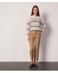 Falconeri - Wool And Viscose Cigarette Trousers - Lyst