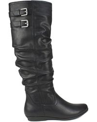 white mountain wide calf boots