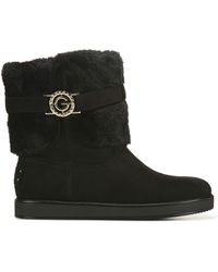 guess sheepskin boots