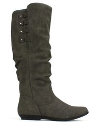 white mountain mid calf boots