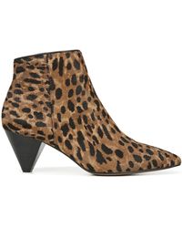 franco sarto harmona leather double side zip bootie
