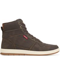 levi high top zip shoe