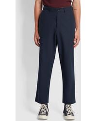 Farah - Hawtin Relaxed Fit Hopsack Cropped Trousers - Lyst