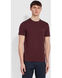 Farah - Danny Slim Fit Organic Cotton T-Shirt - Lyst