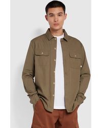 Farah - Rockfield Relaxed Fit Organic Cotton Overshirt - Lyst