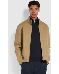 Farah - Waldorf Organic Cotton Harrington Jacket - Lyst