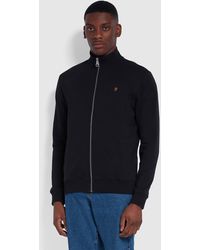 Farah - Vance Organic Cotton Full Zip Sweatshirt - Lyst