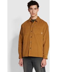 Farah - Hunter Relaxed Fit Quilted Corduroy Overshirt - Lyst