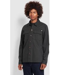 Farah - Ellis Chambray Organic Cotton Denim Shirt - Lyst