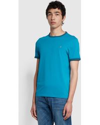 Farah - Groves Regular Fit Organic Cotton Ringer T-Shirt - Lyst