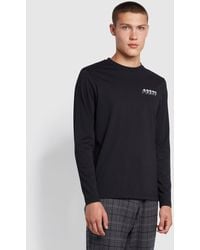 Farah - Aspin Regular Fit Organic Cotton Graphic T-Shirt - Lyst