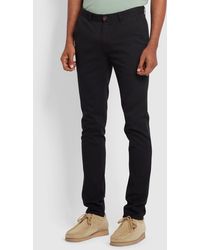 Farah - Endmore Skinny Fit Organic Cotton Chino Twill Trousers - Lyst
