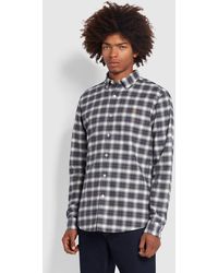 Farah - Fraser Button Down Check Organic Cotton Shirt - Lyst